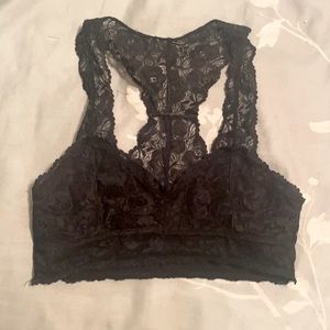 Black lace bralette